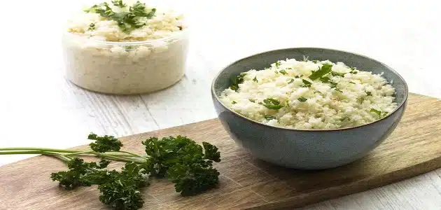 طريقة عمل رز القرنبيط كيتو دايت بديل الأرز العادي
